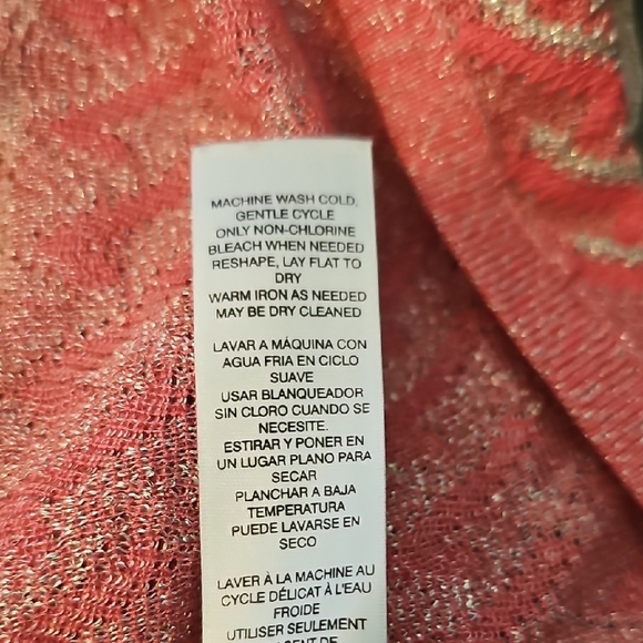 White House Black Market Pink and Cream Tank Top - Picture 5 of 5